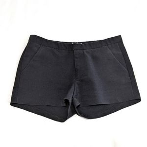Mid-Rise Black Shorts